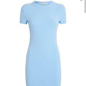 Alexander Wang Sky Blue Short Sleeve Dress